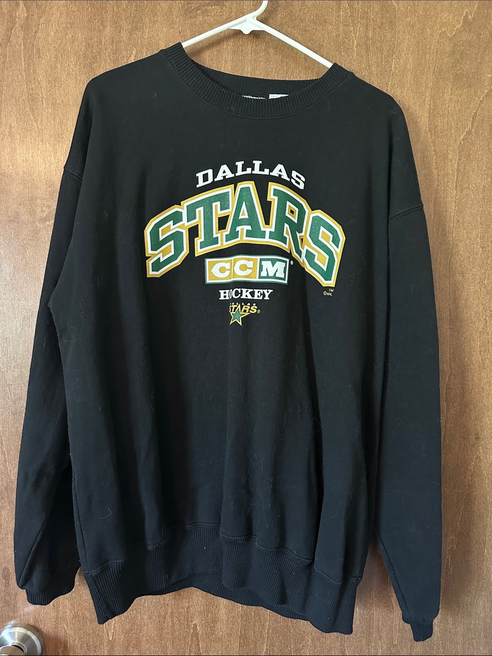CCM Dallas Stars 1990s Black Crewneck Sweatshirt